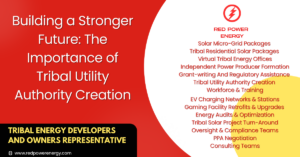 Tribal Utility Authority Energy Tribal Energy