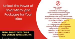 red power energy unlock tribal solar microgrids